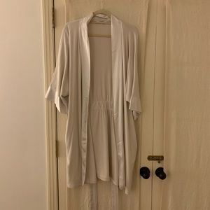 PJ Harlow Ribbed Silk Shala Robe